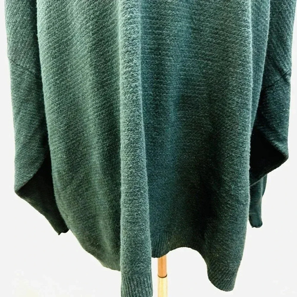 NWT SONOMA Women Long Sleeve Pullover V-Neck Green Knit Cotton Sweater Size 4X - Picture 3 of 14